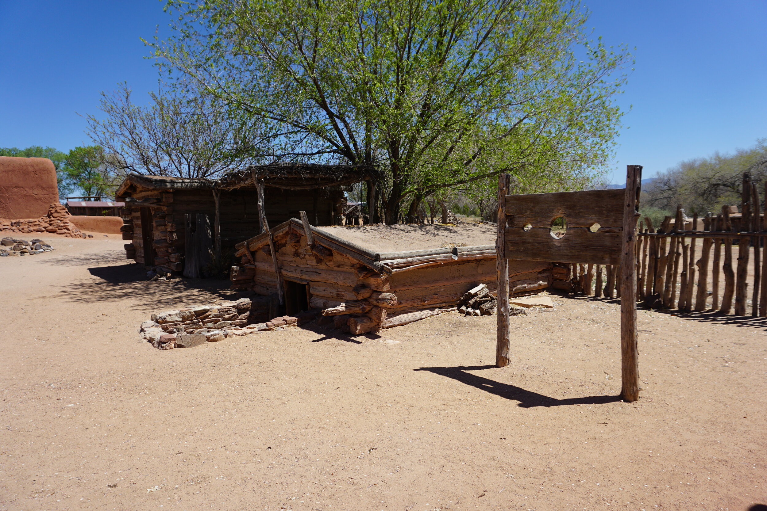 Grounds of a historic ranch in Santa Fe, New Mexico