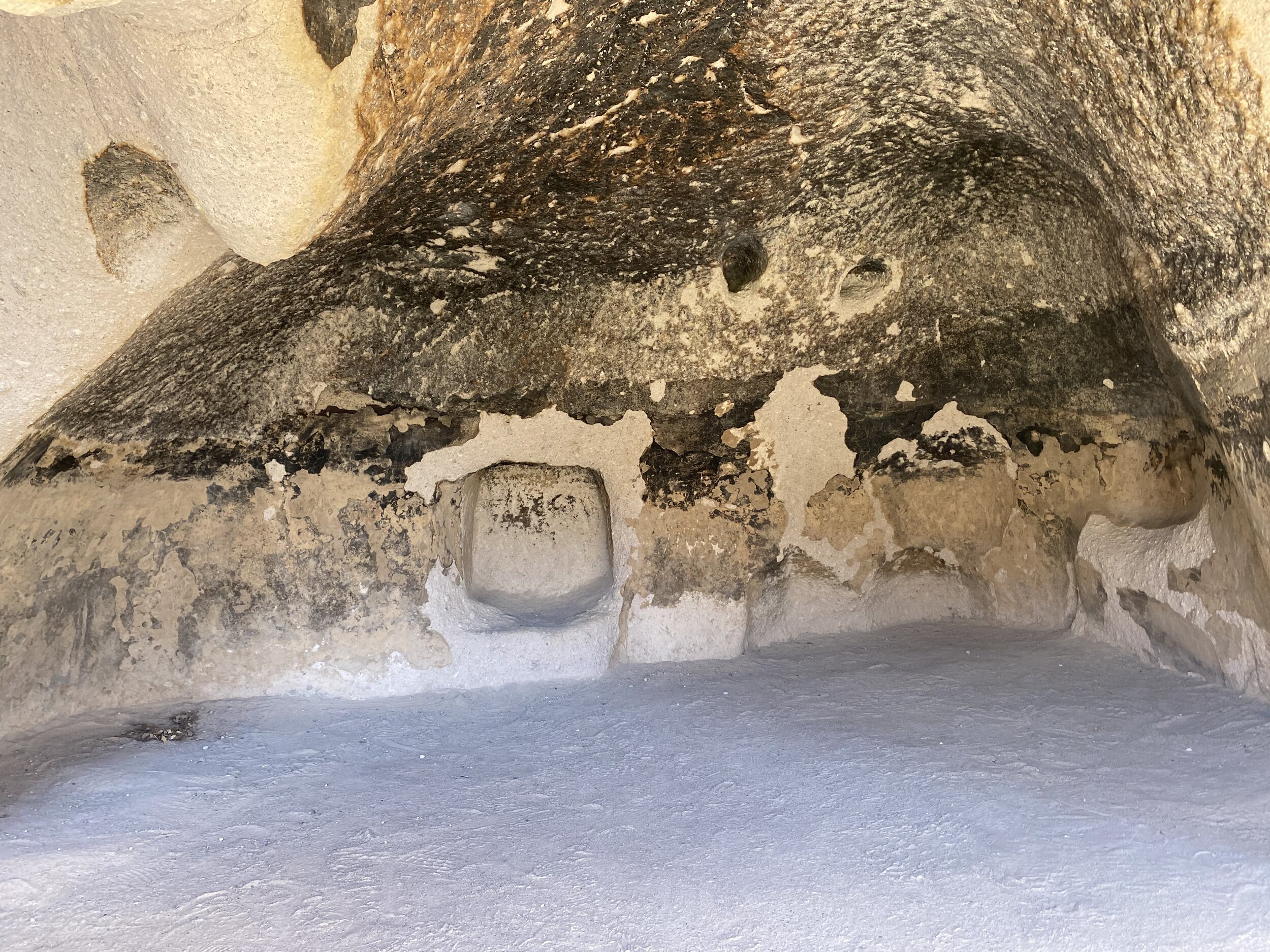 Inside of a cliff dwelling at Bandelier National Monument