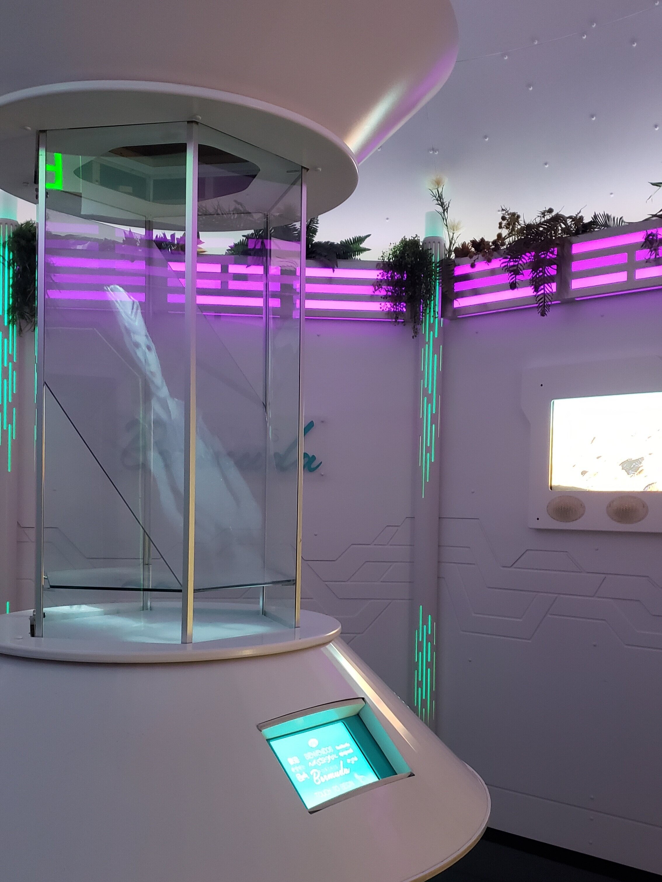 Futuristic spaceship display