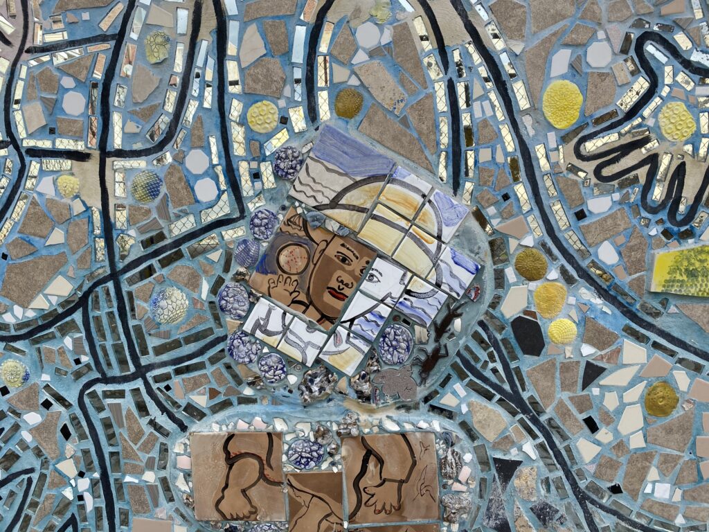 Mosaic street art in Philadelphia