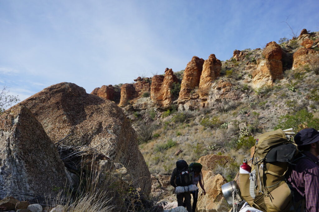 Rock formations in Texas desert