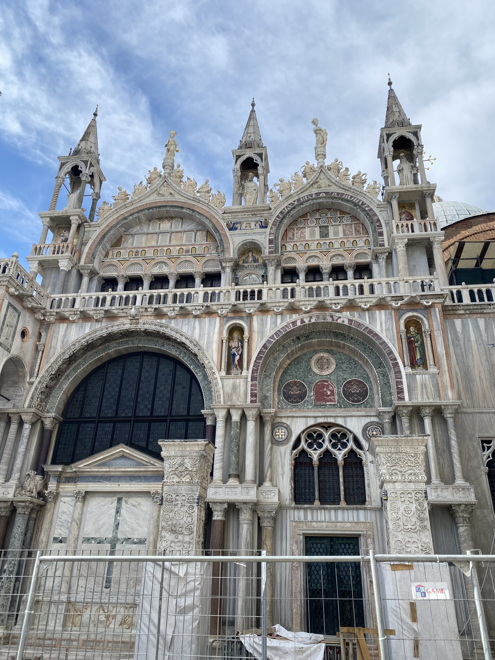 Ornate basilica in Venice Italy