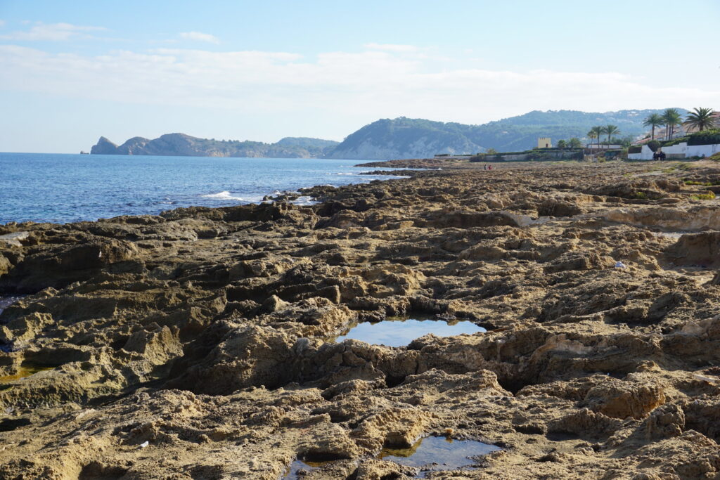 Rocks at a Javea Spain beach