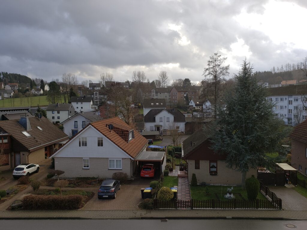 View of small town Neuenrade Germany