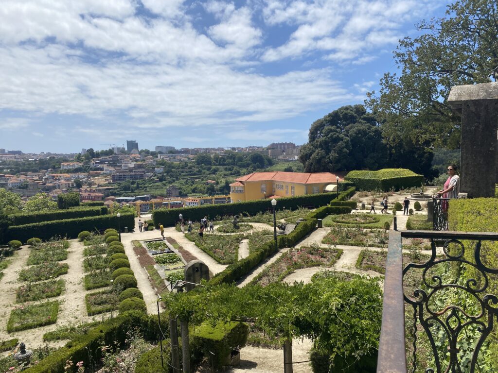 Landscaped gardens in Porto Portugal
