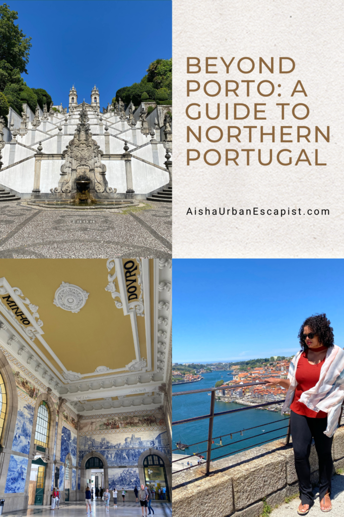 Collage of photos from Porto and Braga Portugal with title of blog post