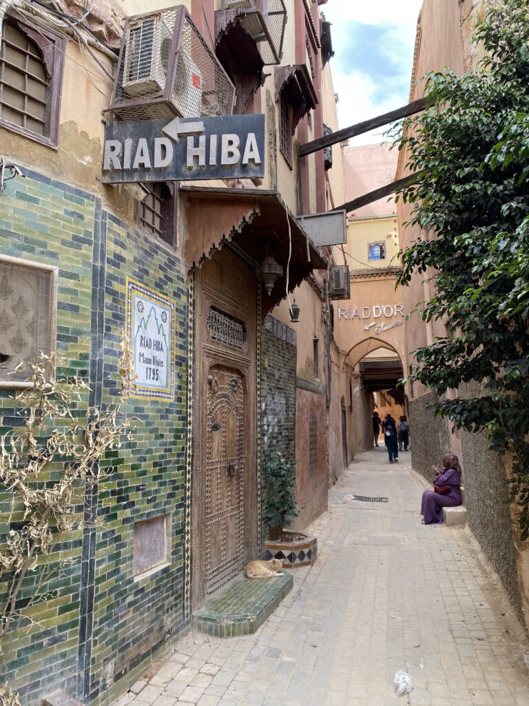 Street inside the Meknes Morocco medina