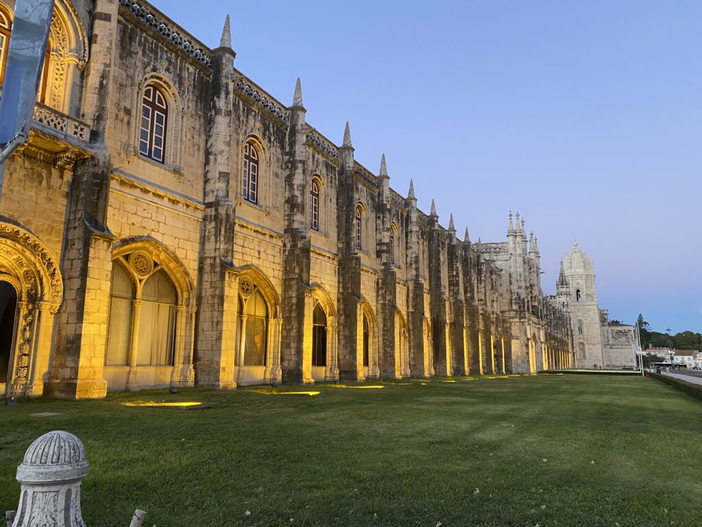 Exterior of cathedral on a green lawn