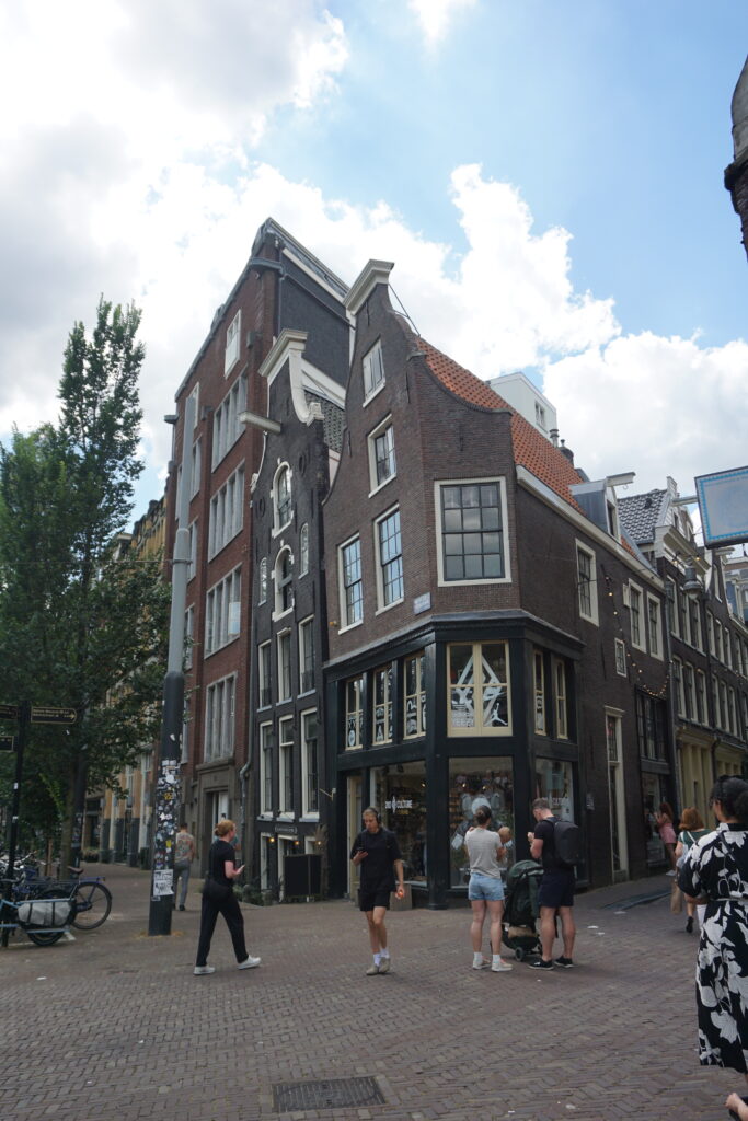 Dutch architecture on an Amsterdam street