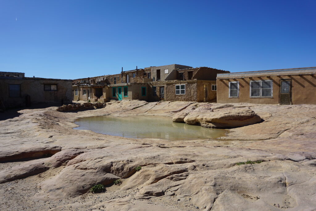 Adobe homes in New Mexico pueblo