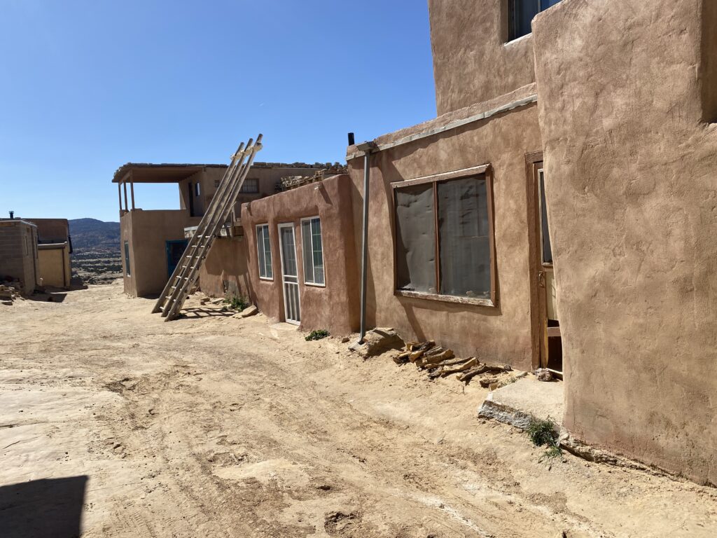 Adobe homes in New Mexico pueblo